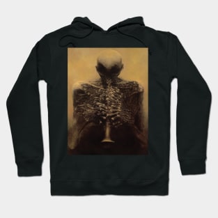 Zdzislaw Beksinski - The Trumpeter By zdzisław beksiński Hoodie